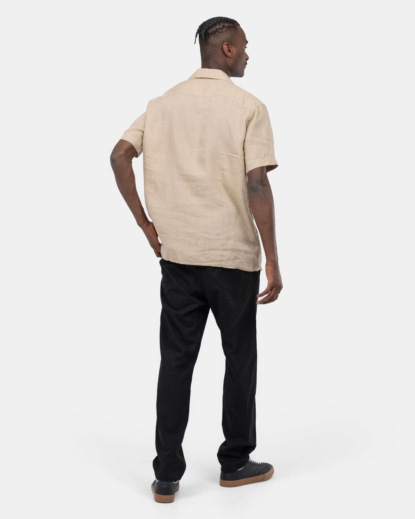 Kortærmet Hørskjorte Mokka | Skagen - clothing.dk